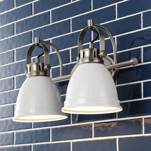 Phineas 2-Light Adjustable Farmhouse Bohemian Iron LED Vanity Light