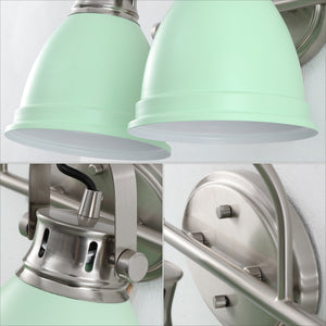 Phineas 2-Light Adjustable Farmhouse Bohemian Iron LED Vanity Light