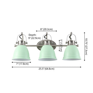 Phineas 3-Light Adjustable Farmhouse Bohemian Iron LED Vanity Light