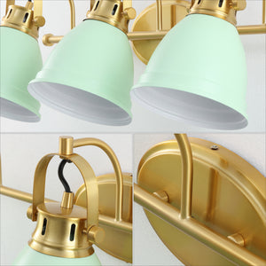 Phineas 3-Light Adjustable Farmhouse Bohemian Iron LED Vanity Light