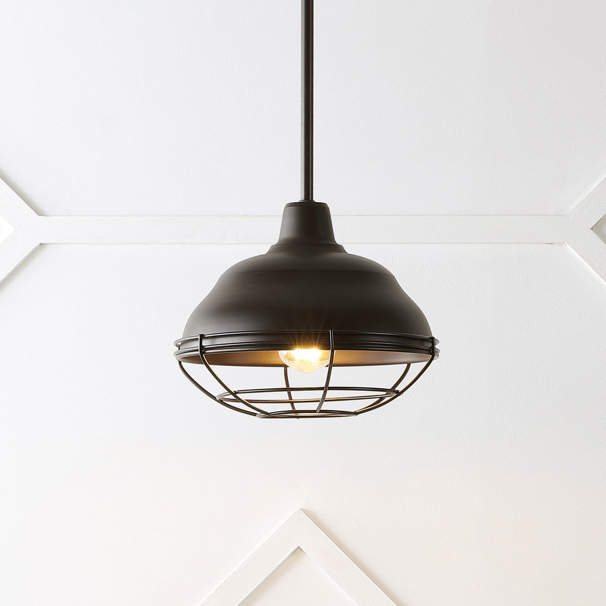 Levi-1-Light-Industrial-Farmhouse-Iron-LED-Pendant-Pendants