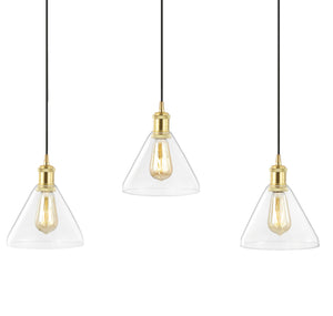 Kiawah-3-Light-Metal/Glass-Contemporary-Modern-LED-Pendant-Pendants