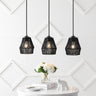 Ibiza 3-Light Woven Rope/Metal Bohemian Coastal LED Linear Pendant
