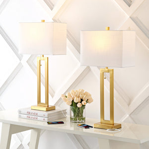 Sabrina Vintage Industrial Iron LED Table Lamp with Pull-Chain and USB Charging Port