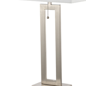 Sabrina Vintage Industrial Iron LED Table Lamp with Pull-Chain and USB Charging Port