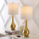 Tyler Modern Classic Gourd Iron LED Table Lamp with Pull-Chain with Dual USB Charging Port
