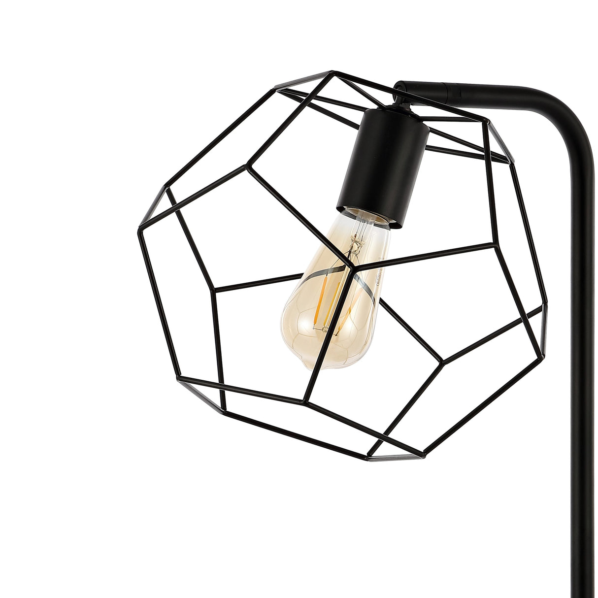 Penta Industrial Farmhouse Head-Adjustable Iron LED Task Lamp with USB Charging Port