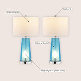 Tryon Modern Minimalist Glass/Iron Nightlight LED Table Lamp