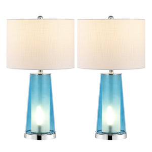 Tryon Modern Minimalist Glass/Iron Nightlight LED Table Lamp