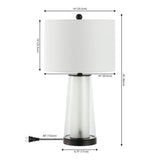 Tryon Modern Minimalist Glass/Iron Nightlight LED Table Lamp