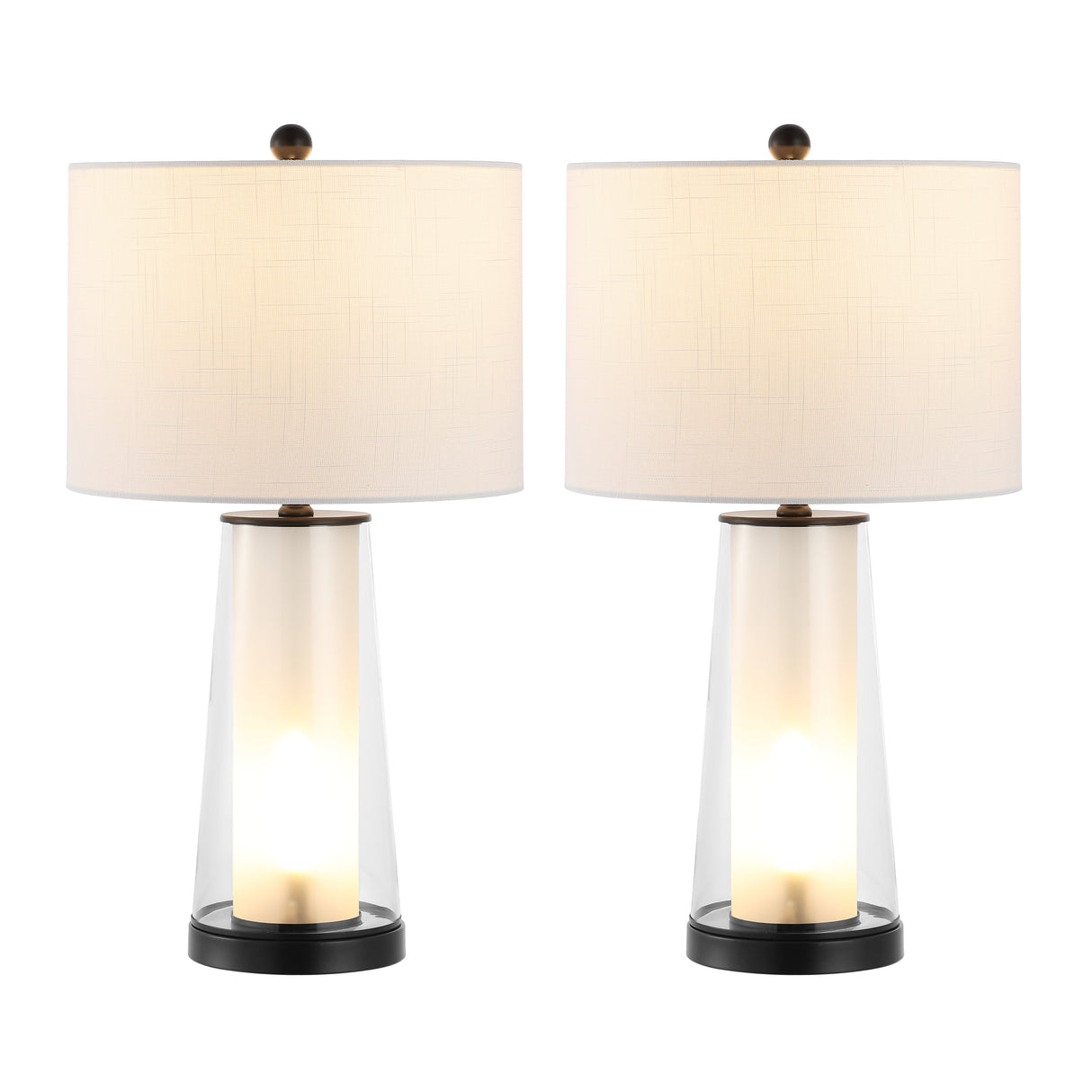 Tryon Modern Minimalist Glass/Iron Nightlight LED Table Lamp