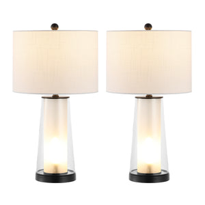 Tryon Modern Minimalist Glass/Iron Nightlight LED Table Lamp