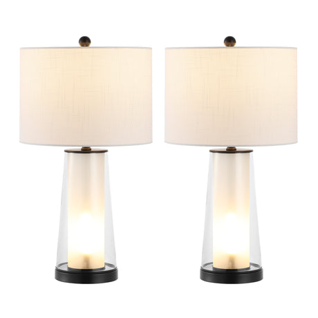 Tryon Modern Minimalist Glass/Iron Nightlight LED Table Lamp