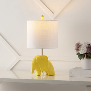 Koda Eclectic Southwestern Resin/Iron Elephant LED Kids' Table Lamp
