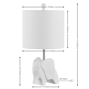 Koda Eclectic Southwestern Resin/Iron Elephant LED Kids' Table Lamp