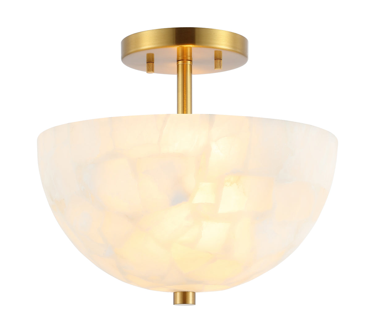 Celine-2-Light-Modern-Contemporary-Alabaster/Iron-Inverted-Dome-LED-Semi-Flush-Mount-Flush-Mounts