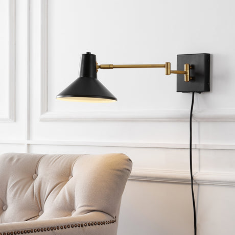 Hygge-Swing-Arm-1-Light-Modern-Midcentury-Iron-USB-Charging-Port-LED-Sconce-Wall-Sconces