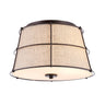 Silas 2-Light Rustic Farmhouse Iron LED Flush Mount