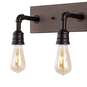 Corbett 3-Light Rustic Farmhouse Iron LED Vanity