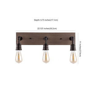Corbett 3-Light Rustic Farmhouse Iron LED Vanity