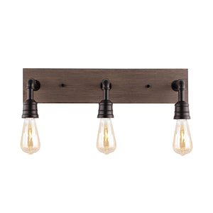 Corbett 3-Light Rustic Farmhouse Iron LED Vanity