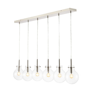 Harlow-6-Light-Modern-Contemporary-Round-Glass/Iron-LED-Linear-Pendant-Pendants