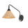 Kiawah-1-light-vintage-coastal-rattan/metal-swing-arm-led-sconce-Outdoor-Lighting