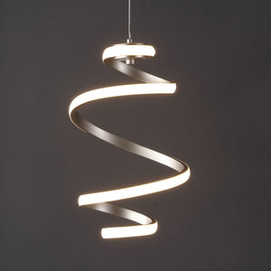 Whirl-1-Light-Modern-Minimalist-Aluminum/Iron-Abstract-Integrated-LED-Pendant-Pendants