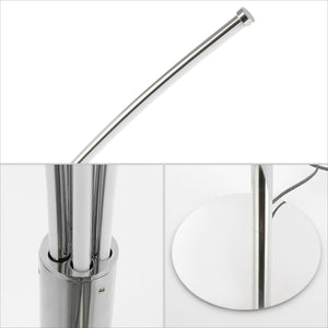 Fuochi Modern Minimalist Metal 5-Branch Arc Dimmable Integrated LED Floor Lamp with Remote Control