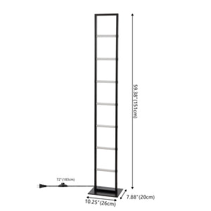 Ivan Minimalist Modern Iron Ladder Dimmable Integrated LED Floor Lamp