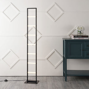 Ivan Minimalist Modern Iron Ladder Dimmable Integrated LED Floor Lamp