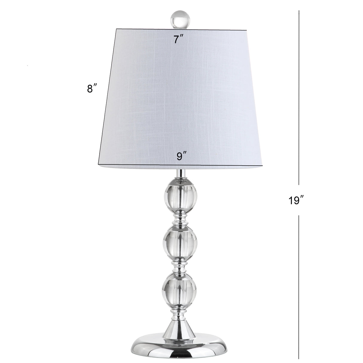 Hudson Faceted Crystal Orb Table Lamp