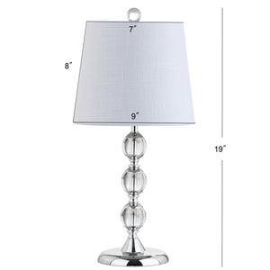 Hudson Faceted Crystal Orb Table Lamp