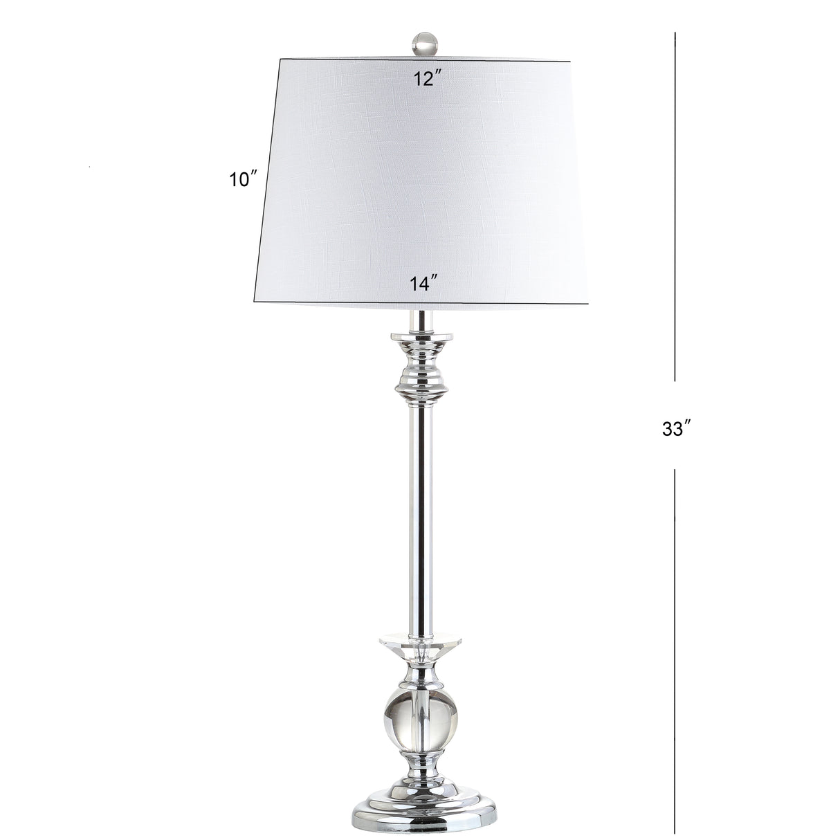 Elizabeth Crystal/Metal LED Table Lamp