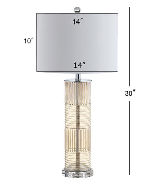 Genevieve Glass/Crystal LED Table Lamp