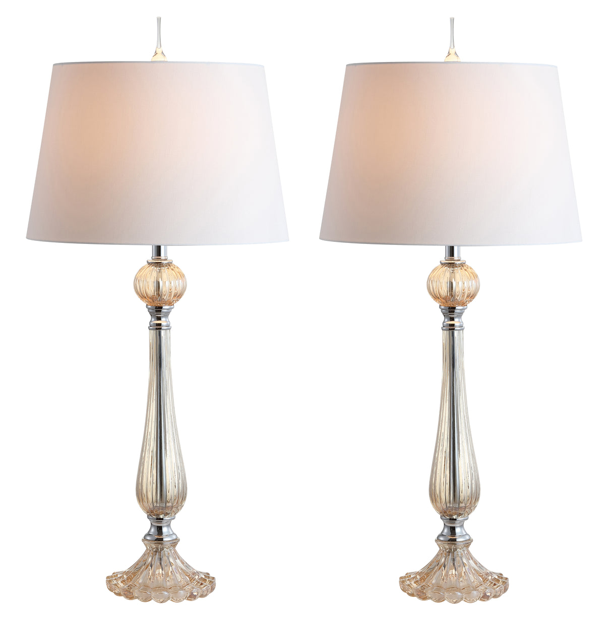 Chloe Glass LED Table Lamp-Set of 2