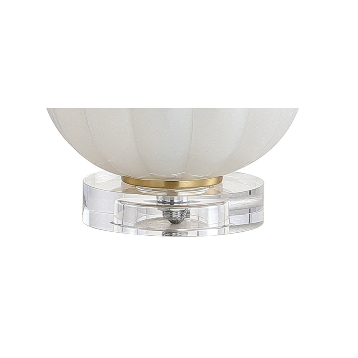 Pearl Glass/Crystal LED Table Lamp
