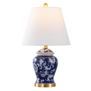 Penelope French Country Ceramic Chinoiserie Ginger Jar LED Table Lamp