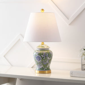 Penelope-French-Country-Ceramic/Iron-Chinoiserie-Ginger-Jar-LED-Table-Lamp-Table-Lamps
