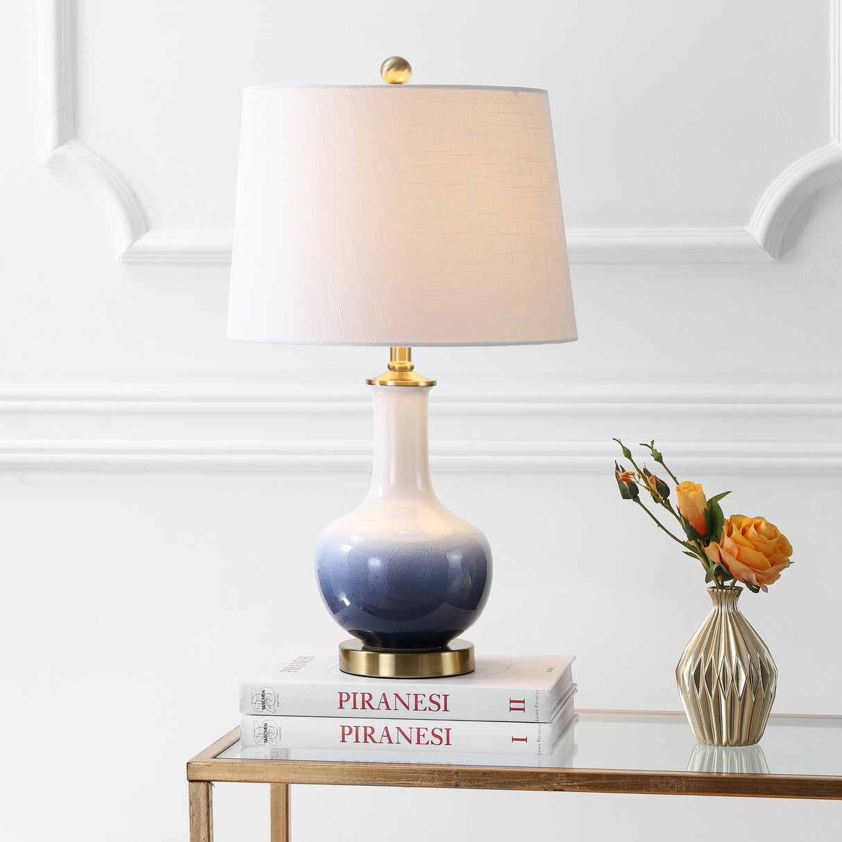 Gradient-Ceramic/Brass-LED-Table-Lamp-Table-Lamps