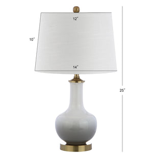 Gradient Ceramic/Brass LED Table Lamp