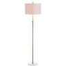 June Adjustable Metal/Marble LED Floor Lamp