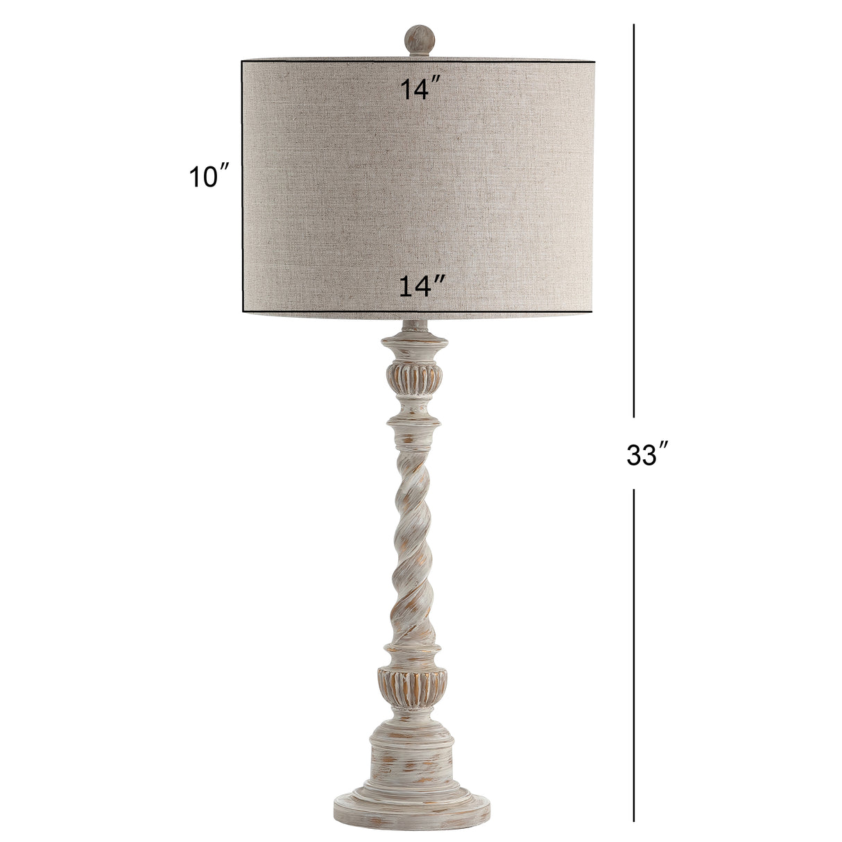Regent Rustic Resin LED Table Lamp