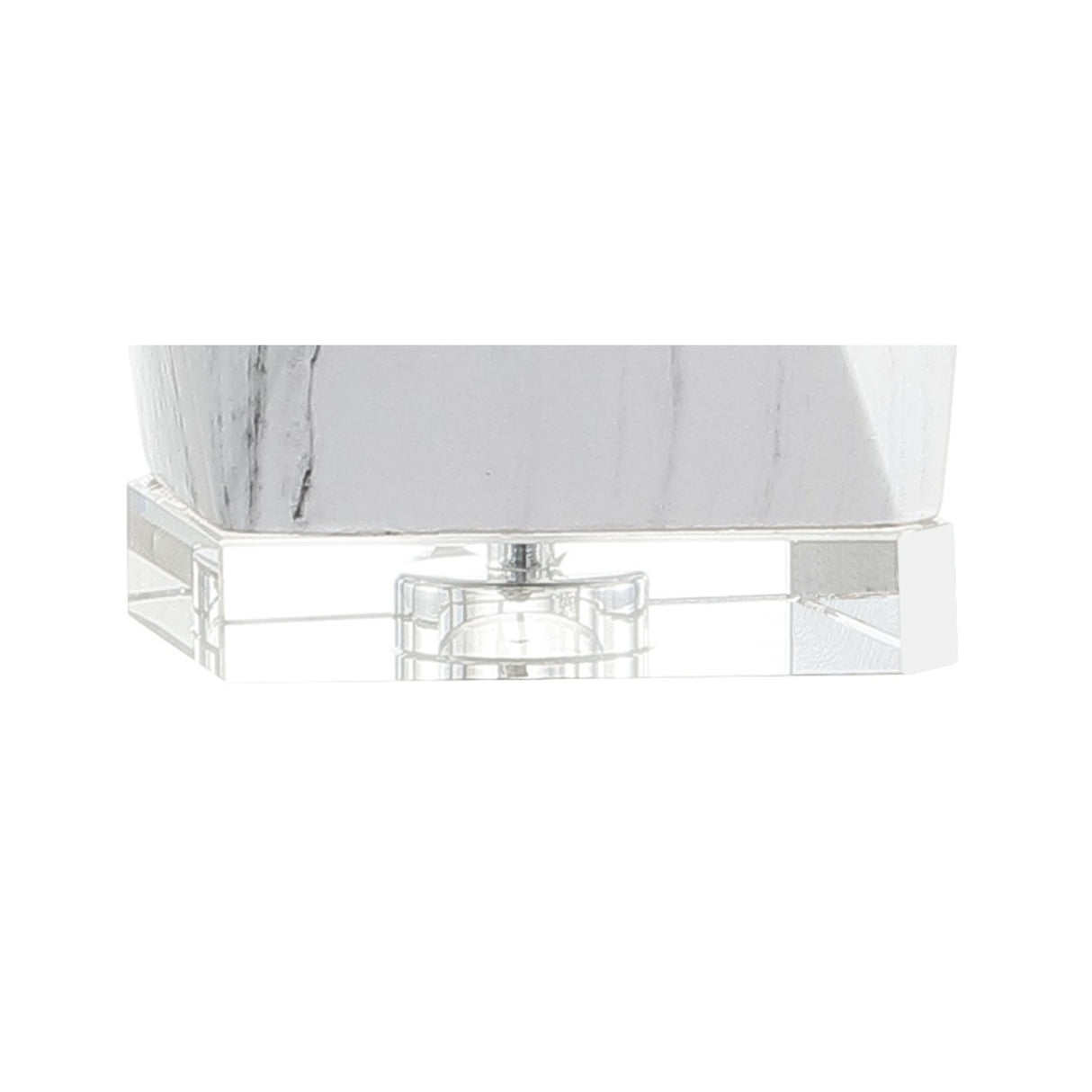 Oslo Ceramic Marble/Crystal LED Table Lamp
