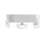 Oslo Ceramic Marble/Crystal LED Table Lamp