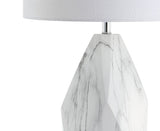 Oslo Ceramic Marble/Crystal LED Table Lamp