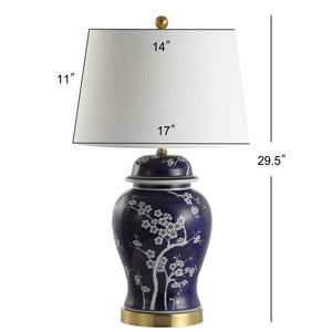 Gracie Ginger Jar Ceramic/Metal LED Table Lamp