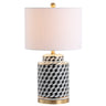 Ellie Tumbling Block Ceramic/Metal LED Table Lamp