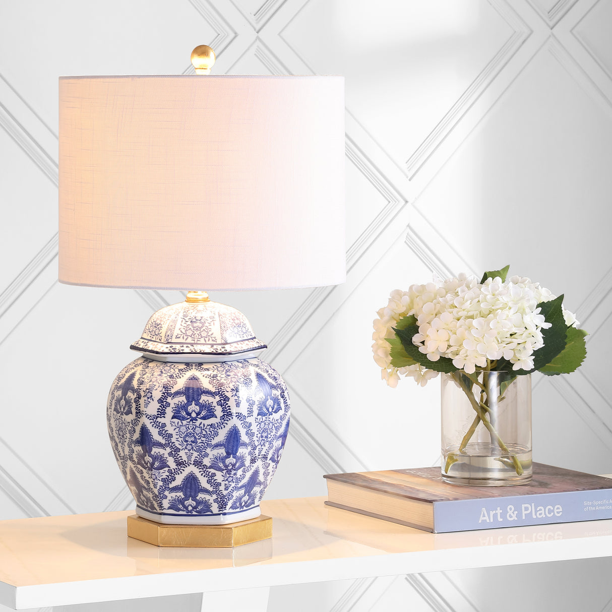 Gretchen-Ginger-Jar-Ceramic/Metal-LED-Table-Lamp-Table-Lamps