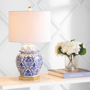 Gretchen-Ginger-Jar-Ceramic/Metal-LED-Table-Lamp-Table-Lamps
